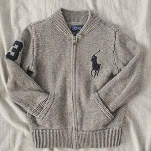 Polo by Ralph Lauren Kids Gray Zip-Up Sweater